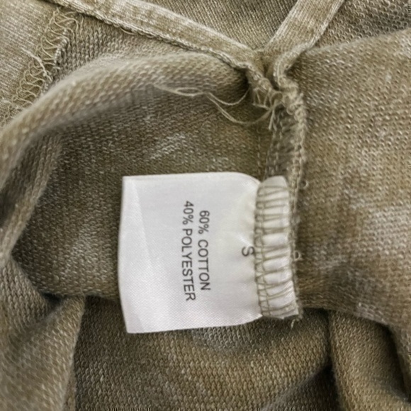 3/$30 _ JANE &  DELANCEY | Shacket Button-Up Shirt Jacket distressed green - s - Picture 5 of 7